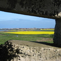 WW2 Lookout post - through hole to Seahouses