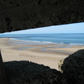 Through hole along beach