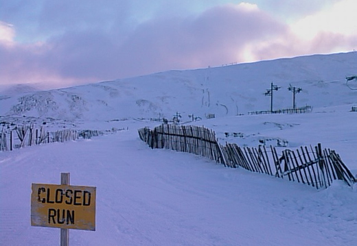 The only run open over the back of Sunnyside was Tom Dearg