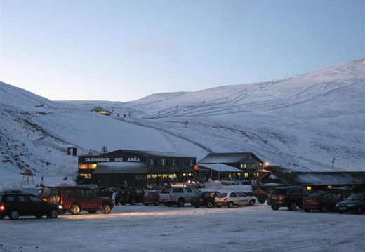 Glenshee ski area just before heading off for the day