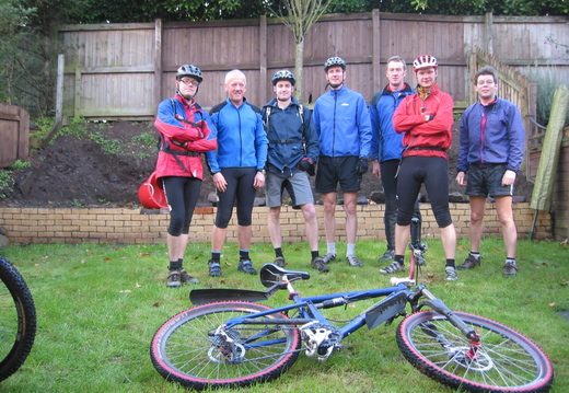 'Before' Photo. Well after 6 tonnes of earth had been removed so not exactly before. (Lads are the Lancaster Bike Club)