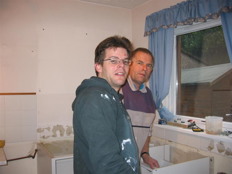 Me and Farther, Removing old kitchen