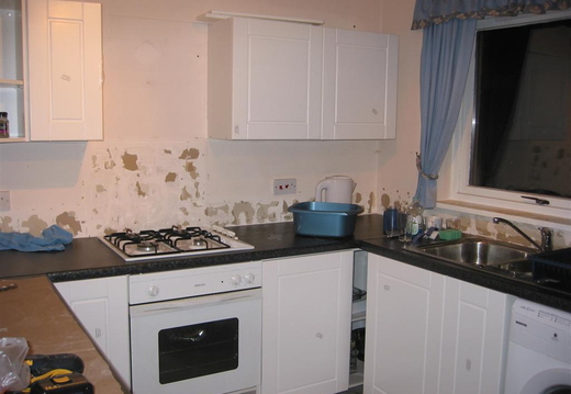Sink in place & plumbing done
