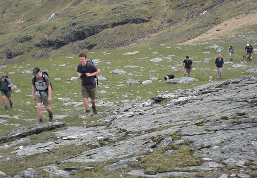 Spacelabbers nearing the first summit