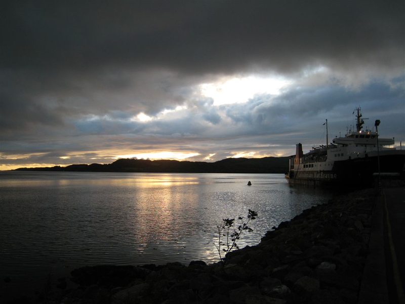 Sunset @ Kennacraig ferry terminal