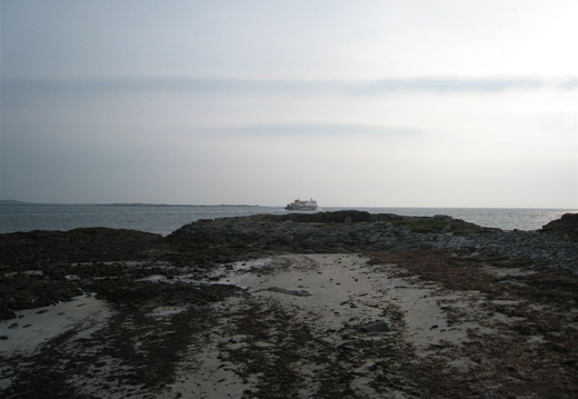 Ferry departing Tiree
