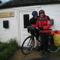 Ouside the cottage, next stop, home!