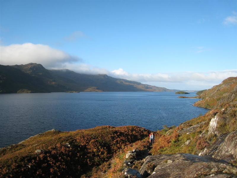 Following day, On Walk to Tarbet - View West