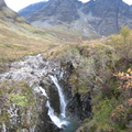 Waterfalls, Bla Bheinn behind