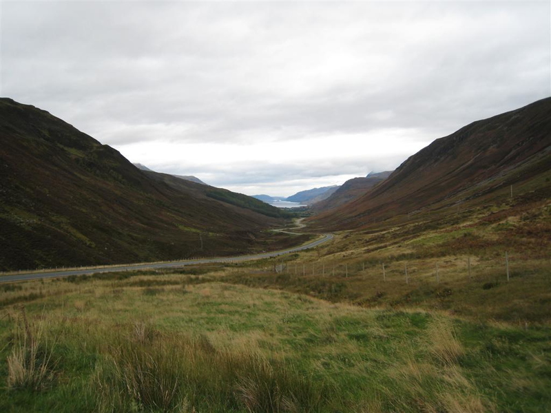 View NW down to Loch Maree from our overnight stop