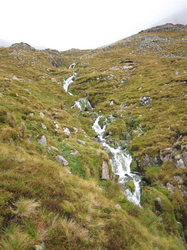 Waterfall next to track