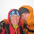 Near summit of Ben More Assynt (could not stand on summit!)