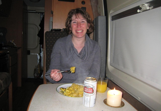 Candle lit dinner for two