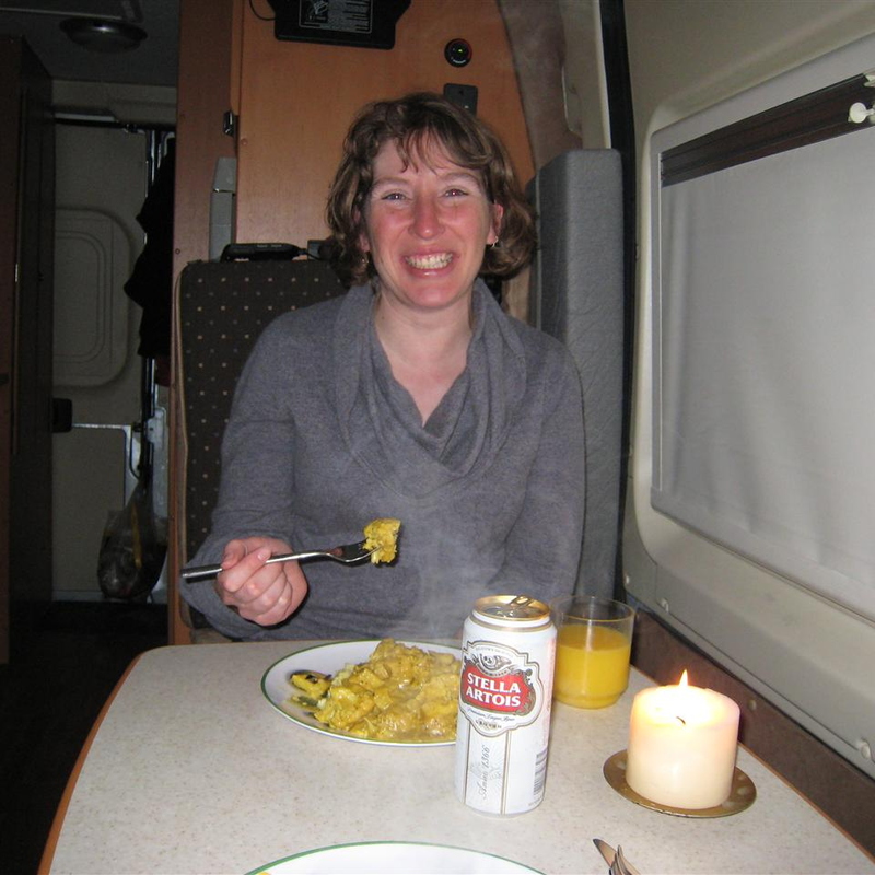 Candle lit dinner for two