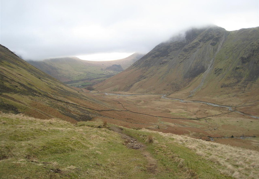 Descending From Kirk Fell Via Black Sail Pass