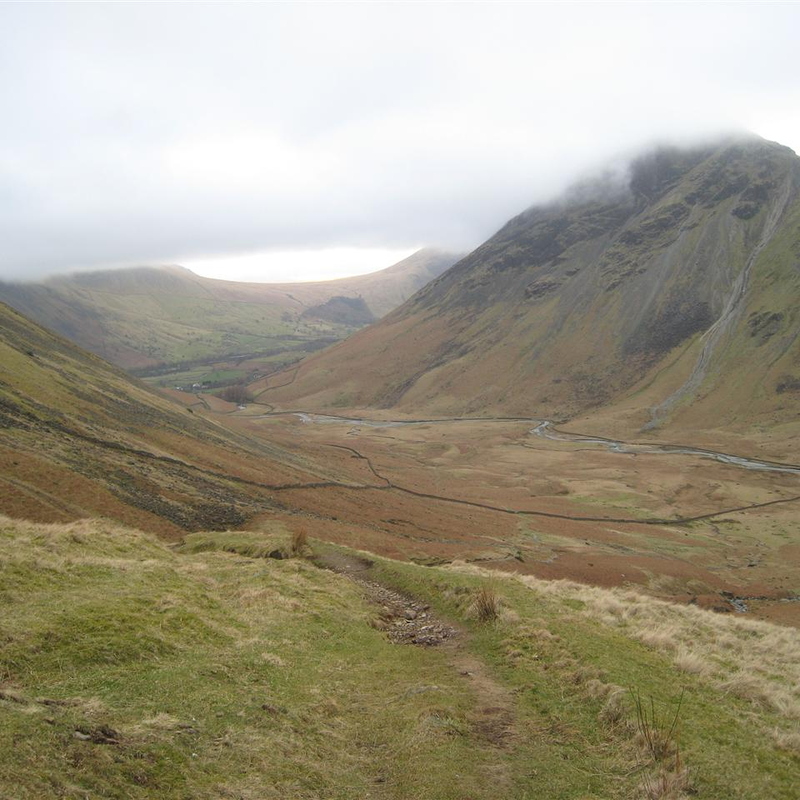 Descending From Kirk Fell Via Black Sail Pass
