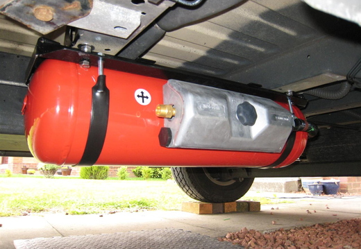 Strapped into place
