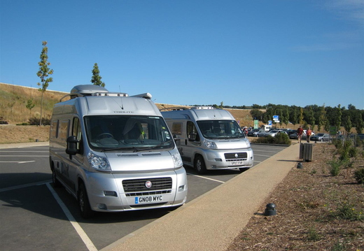 Re-united at last! (Millau Viaduct car park)