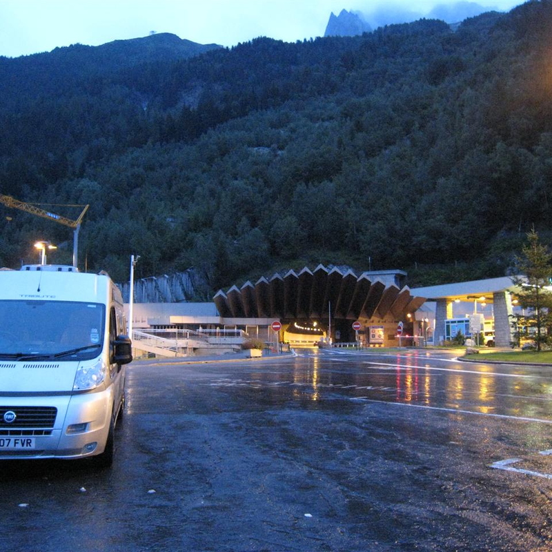 Exiting the Mount Blanc Tunnel (44EUR lighter!)