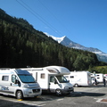Parked up on the Chamonix Aire