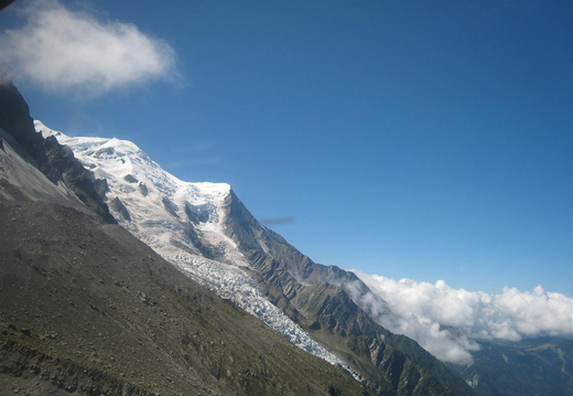 The Bossons Glacier above Chamonix