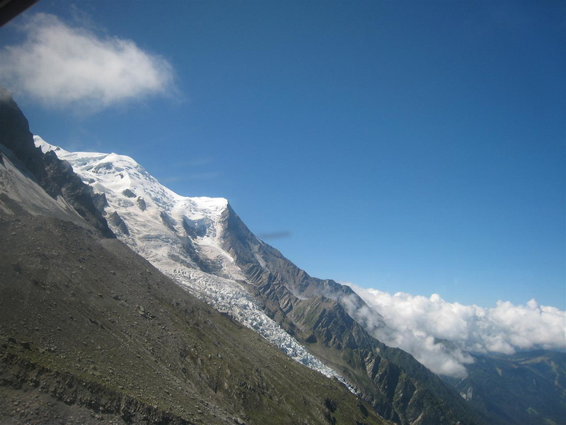 The Bossons Glacier above Chamonix