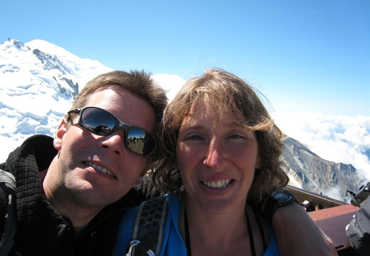 Me and Loops (Mount Blanc Behind)