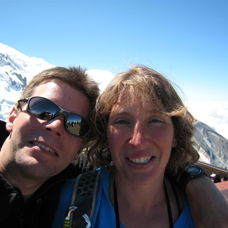 Me and Loops (Mount Blanc Behind)