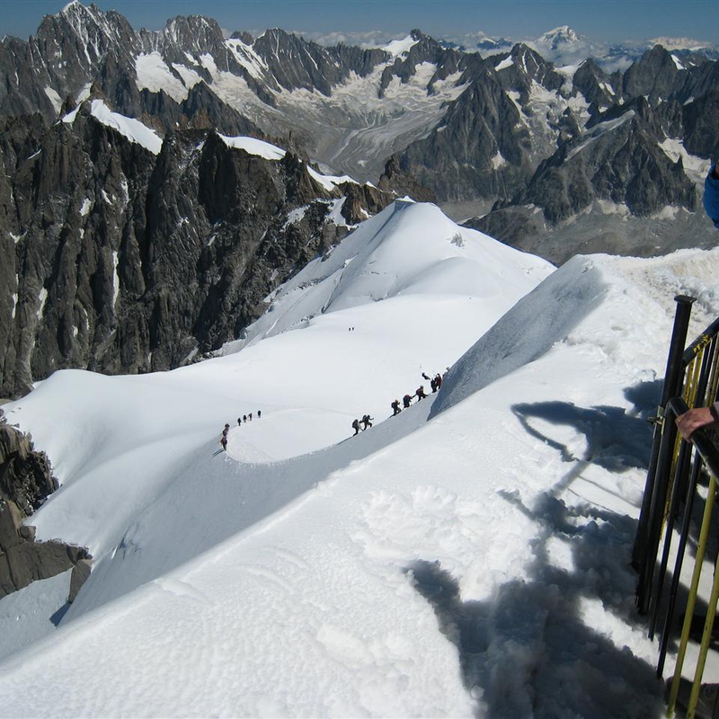 Group heading back up from the Midi Plan