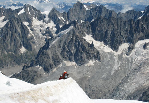 Mountaineers heading down