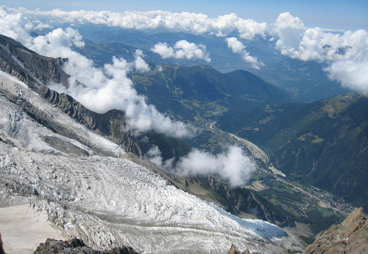 The Bossons glacier