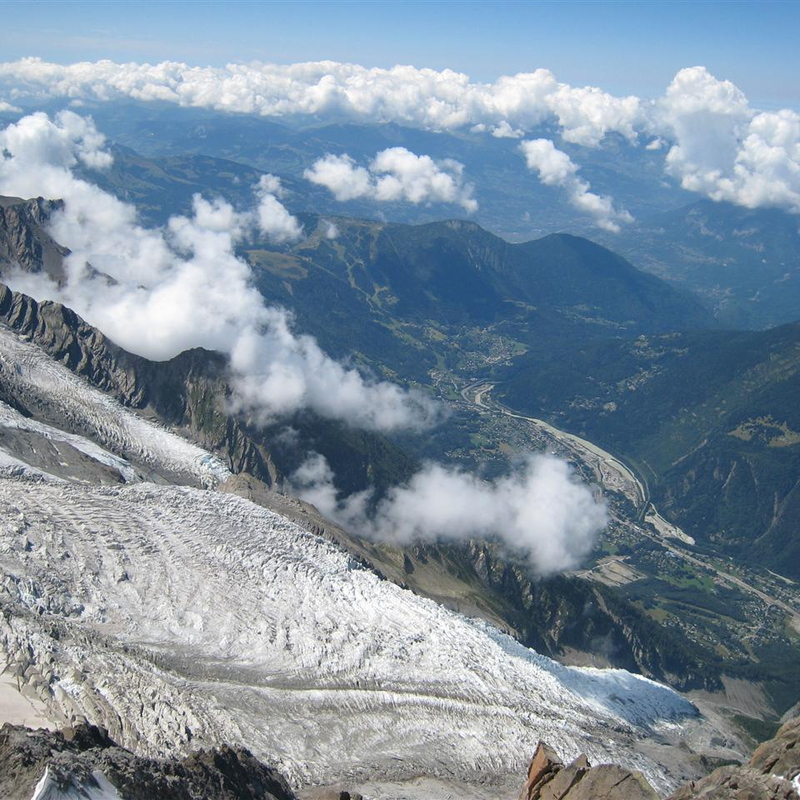 The Bossons glacier