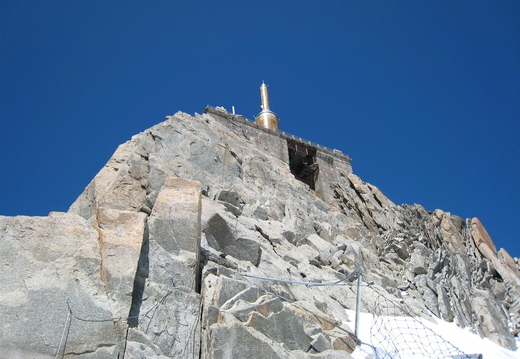 View up to summit (the lift was closed while we were there)