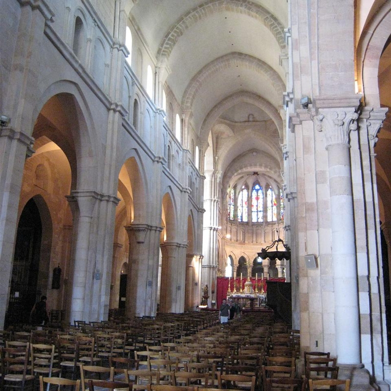 Inside the church