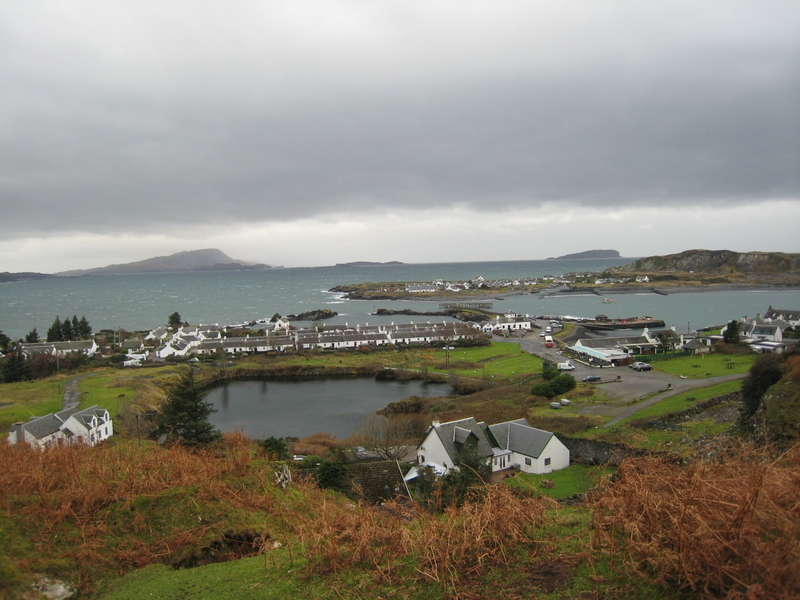 Easdale Village with Island Beyond