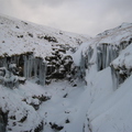 Ice formations on way off