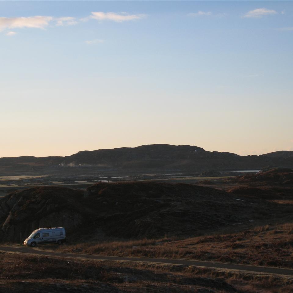 Parked up on between Fionnphort & Fidden for the night