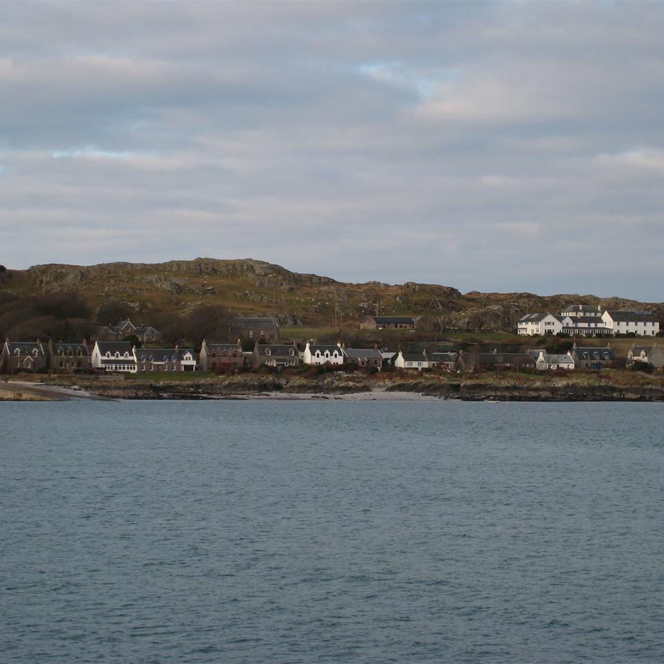 Approaching Iona on the Ferry