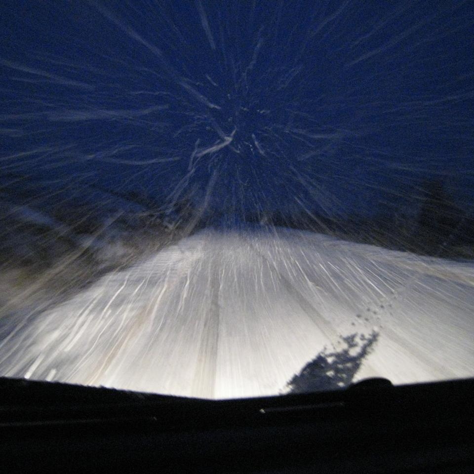 Challenging road conditions on way home
