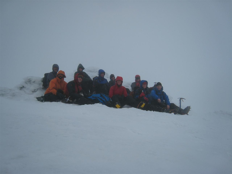 Group shot on the summit