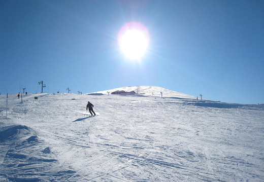 View up Ciste fairway towards Ptarmigan