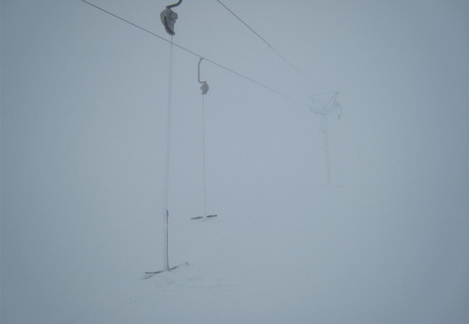 T-Bars hanging out of the boxes on the Ptarmigan Tow