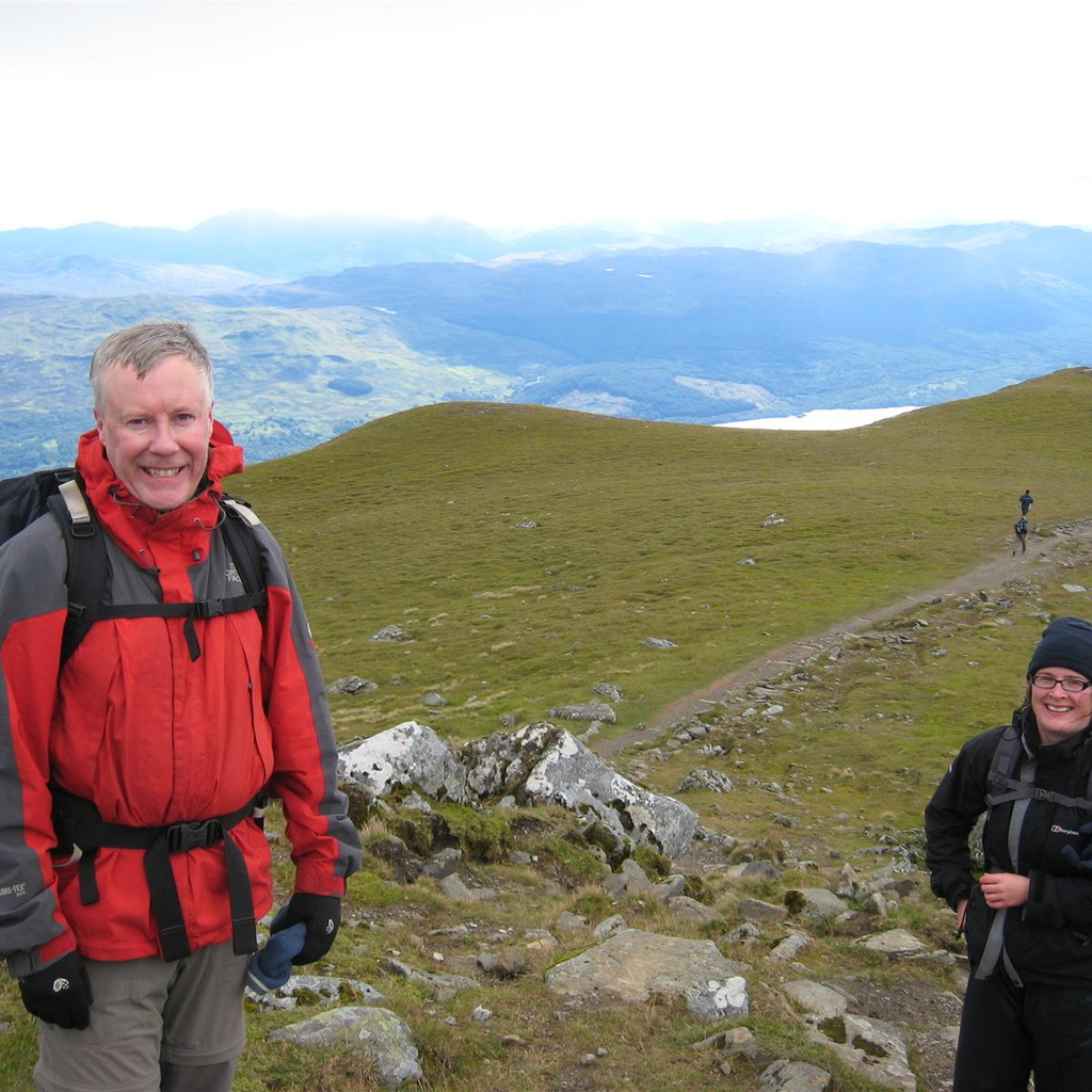 Ken at Ruth at Bheinn Ghlas Summit