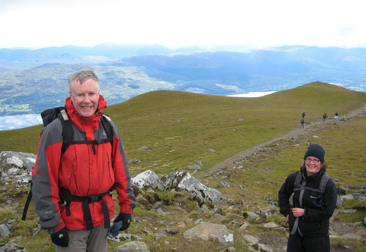 Ken at Ruth at Bheinn Ghlas Summit