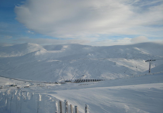 Looking down from Cairnwell T-Bar