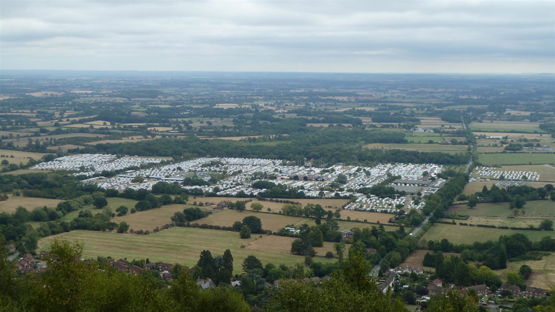 The  site from the top of the Malvern Hills