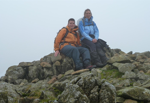 On the summit of Great End