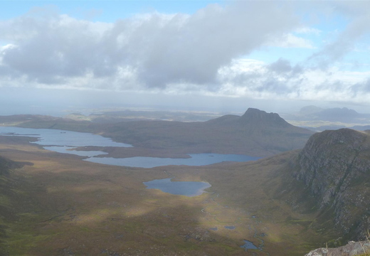 Views from Sgurr an Fhidhleir towards Stac Pollaidh