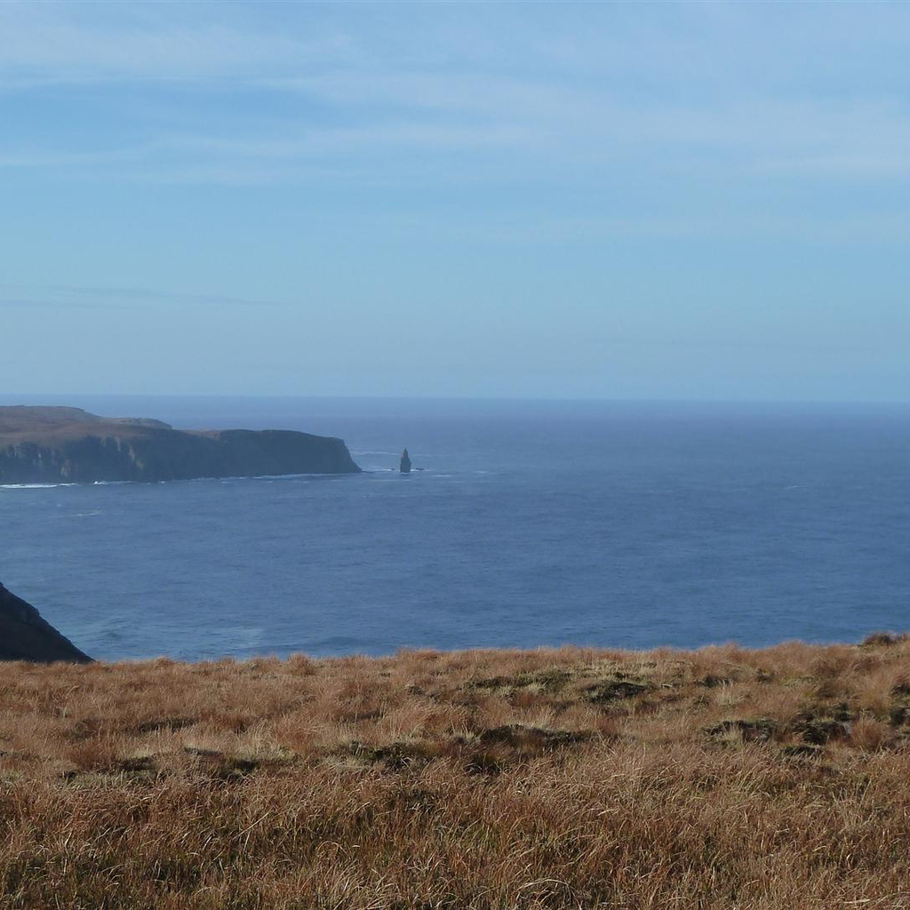 Looking back towards Sandwood Bay/Am Buachaille Sea Stack