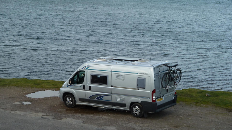 Parked up beside Kyle Of Durness